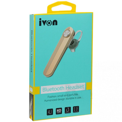 Гарнитура Bluetooth iVon BT-07 Gold (BS-000065117)