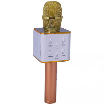 Караоке-микрофон Bluetooth TTech Q7 Gold