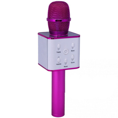Караоке-микрофон Bluetooth TTech Q7 Pink