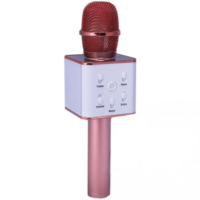 Караоке-микрофон Bluetooth TTech Q7 Rose Gold