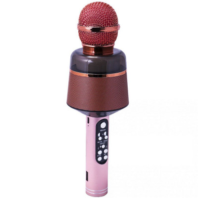 Микрофон караоке bluetooth TTech Q008 Rose Gold (BS-000068733)