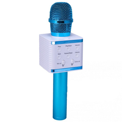 Караоке-микрофон Bluetooth TTech V7 Blue