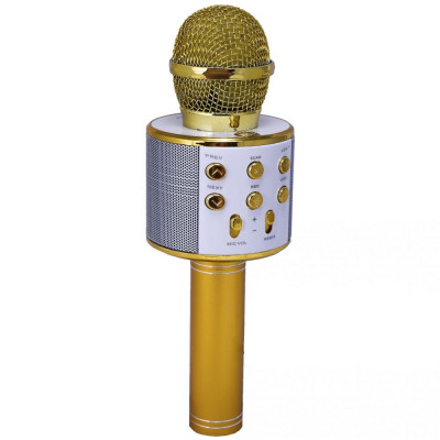 Караоке-микрофон Bluetooth TTech WS-858 Gold