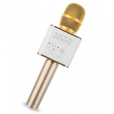 Караоке-микрофон Bluetooth TTech V7 Gold