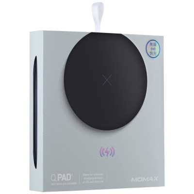 Беспроводная зарядка Momax Q.Pad2 Wireless Charger Black (BS-000045763)