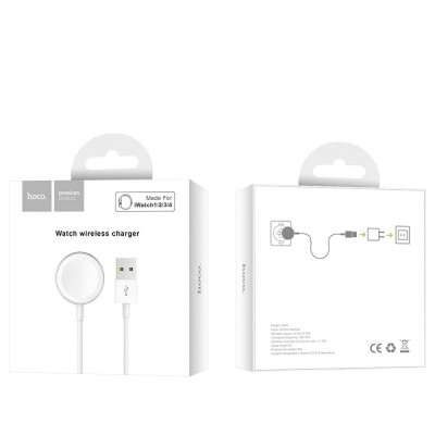 Беспроводное зарядное Hoco CW16 iWatch Wireless Charger White (BS-000062172)
