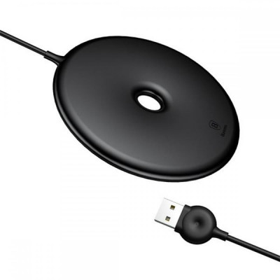 Беспроводное зарядное Baseus Donut Wireless Charger Black (WXTTQ-01) (BS-000065492)