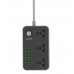 Cетевой удлинитель LDNIO SE3604 / 6 USB / 3 Ports / 3.4A / черный & серый (BS-000051511)
