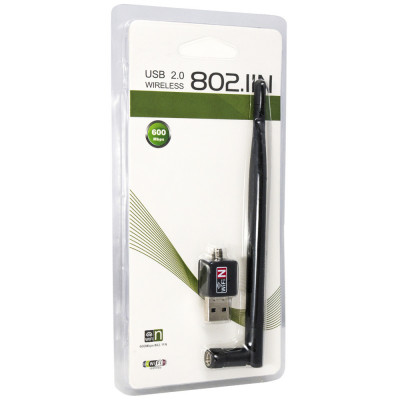 Сетевой USB Wi-Fi адаптер 802.11n/g/b 600Mbps Black