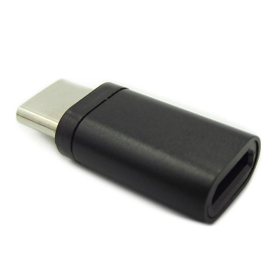 Адаптер Type C Male - Micro USB Female TTech C01 metal черный