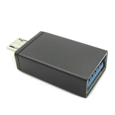 Адаптер Micro USB Male - OTG Female TTech Metal Adapter черный