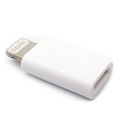 Адаптер Lightning Male - Micro USB Female TTech i02 белый