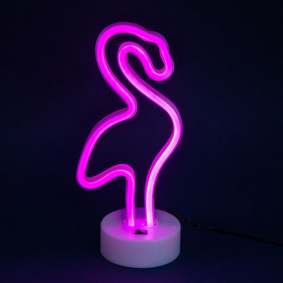 Детский настольный светильник-ночник TTech Neon Series Flamingo Pink