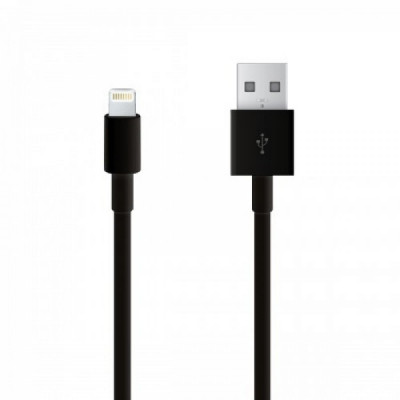Кабель Parmp Syncing MFI Lightning USB (2.1A) (1m) Black (BS-000043493)