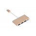 USB Hub Momax Type C 4 Ports 0.1m Gold (DHC1L) (BS-000042069)