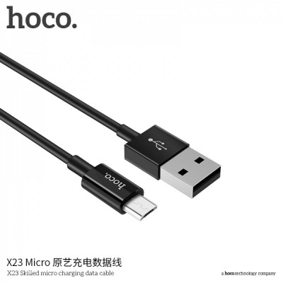 Кабель Micro Hoco X23 (2.4A/1м) Black