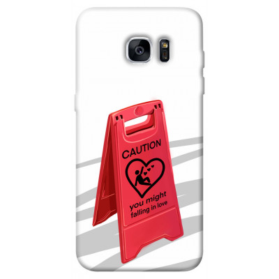 Чехол для Samsung G935F Galaxy S7 Edge Epik Print Series Caution falling in love