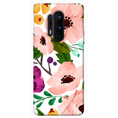 Чехол для OnePlus 8 Pro Epik Print Series Акварельные цветы
