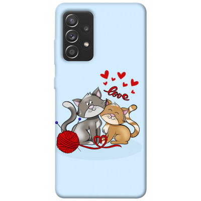 Чехол для Samsung Galaxy A52 4G/A52 5G Epik Print Series Два кота Love