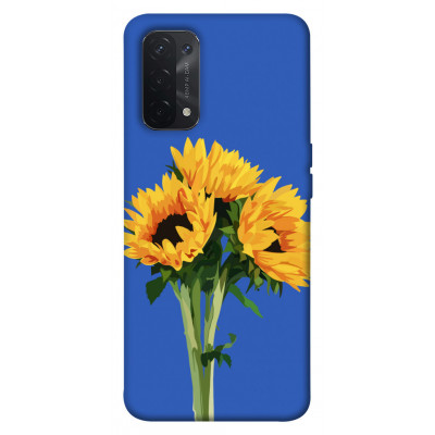 Чехол для Oppo A54 4G Epik Print Series Bouquet of sunflowers
