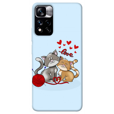 Чехол для Xiaomi Poco M4 Pro 5G Epik Print Series Два кота Love