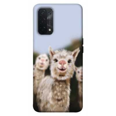 Чехол для Oppo A54 4G Epik Print Series Funny llamas