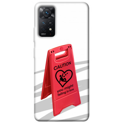 Чехол для Xiaomi Redmi Note 12 Pro 5G Epik Print Series Caution falling in love