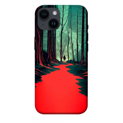 Чехол для Apple iPhone 14 (6.1") Epik Print Series Зловещий лес