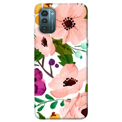 Чехол для Nokia G21 Epik Print Series Акварельные цветы