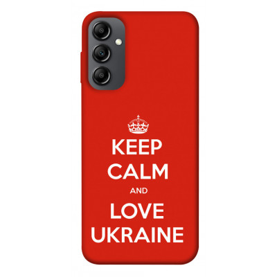Чехол для Samsung Galaxy A14 4G/5G Epik Print Series Keep calm and love Ukraine