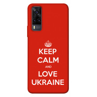 Чехол для Vivo Y31 Epik Print Series Keep calm and love Ukraine