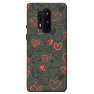 Чехол для OnePlus 8 Pro Epik Print Series Милые сердца
