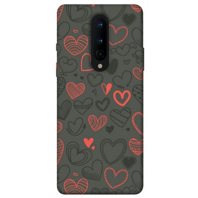 Чехол для OnePlus 8 Epik Print Series Милые сердца