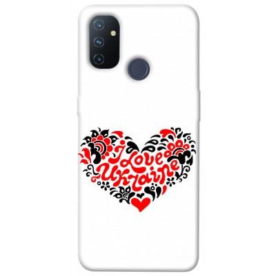 Чехол для OnePlus Nord N100 Epik Print Series С Украиной в сердце