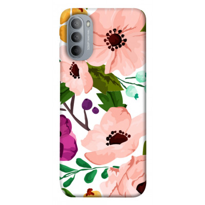 Чехол для Motorola Moto G31 Epik Print Series Акварельные цветы