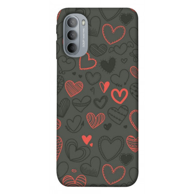 Чехол для Motorola Moto G31 Epik Print Series Милые сердца
