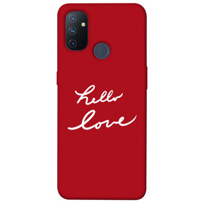 Чехол для OnePlus Nord N100 Epik Print Series Hello love