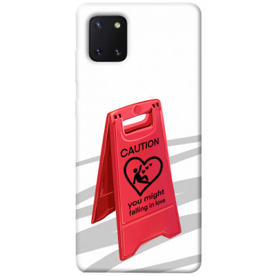 Чехол для Samsung Galaxy Note 10 Lite (A81) Epik Print Series Caution falling in love