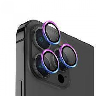 Защитное стекло на камеру для Apple iPhone 12 Steel Series Цветное