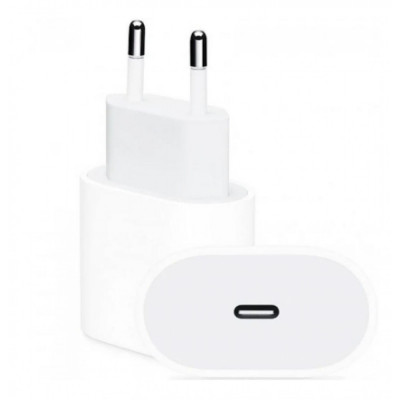 Сетевое зарядное (СЗУ) для Apple 20W/3A/1 USB-C Белый