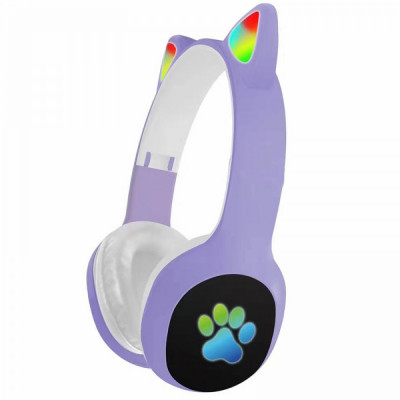 Навушники с ушками Bluetooth UK-KT48 (ylz-5) Фиолетовый
