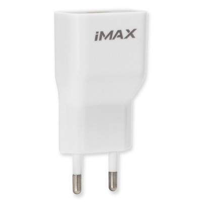 Сетевое зарядное (СЗУ) и кабель Micro iMax (2A/1U) Белый
