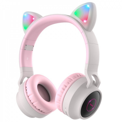 Наушники Bluetooth Hoco W27 Cat ear Серый