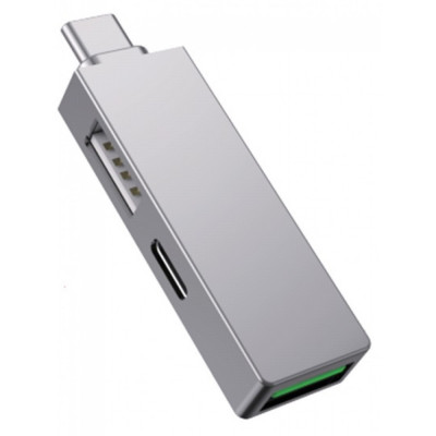USB-хаб Type-C 3 в 1 WiWU T02 Pro Серый