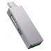 USB-хаб Type-C 3 в 1 WiWU T02 Pro Серый
