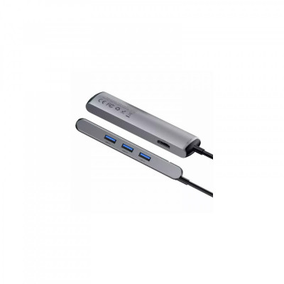 USB-хаб Type-C Baseus (CAHUB-J0G) Серый