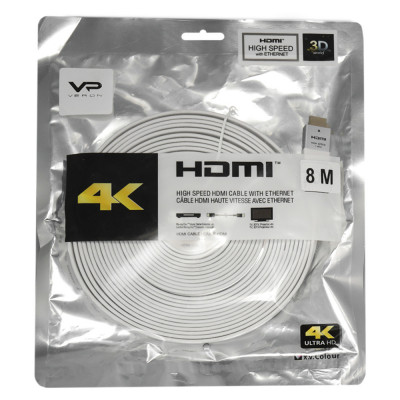 Кабель HDMI-HDMI Veron MHD-8 Белый (8 м)