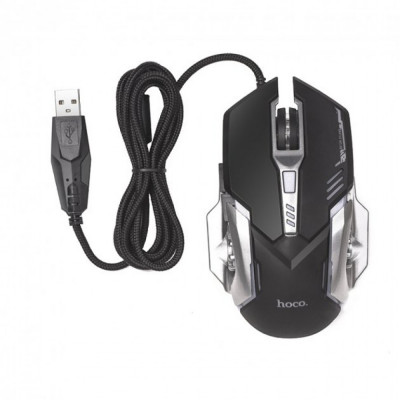 Комплект игровой клавиатура и мышь Hoco GM12 RGB (UA+En+RU) черный