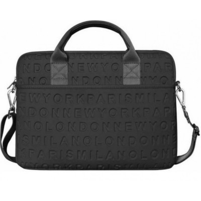 Сумка для ноутбука 13.3"/14.2" WIWU Vogue Laptop Slim Bag /with strap) Черный