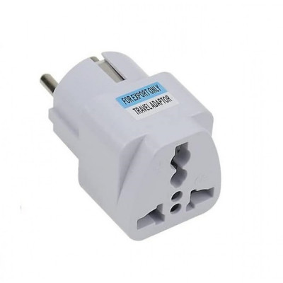 Сетевой переходник Power Plug Adapter EU 008 Белый